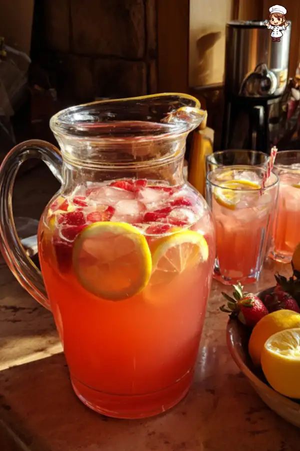 Honey Sweetened Strawberry Lemonade Recipe – Refreshing & Naturally Sweetened Drink