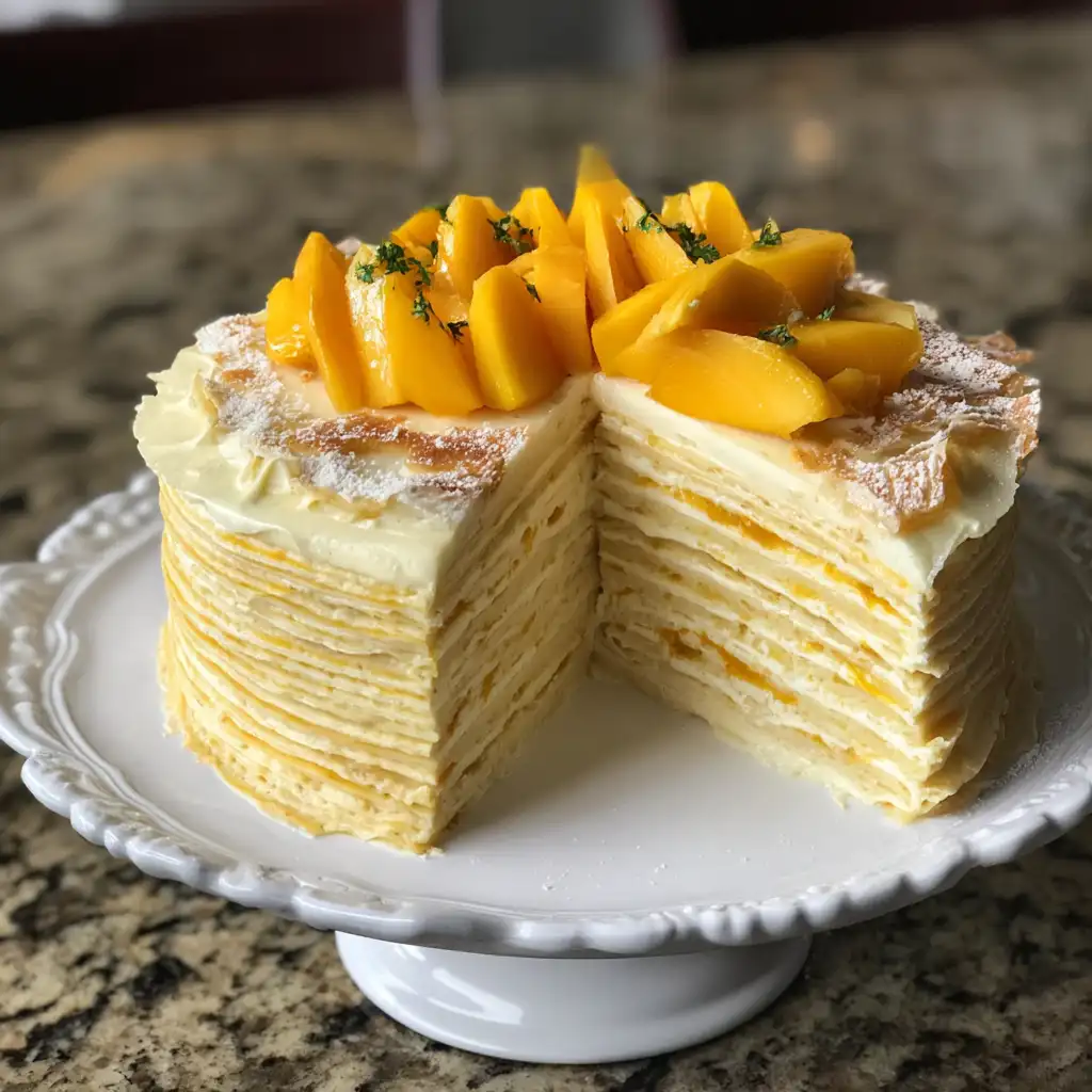 Mango Crepe Cake Recipe Discover a Tropical Delight!