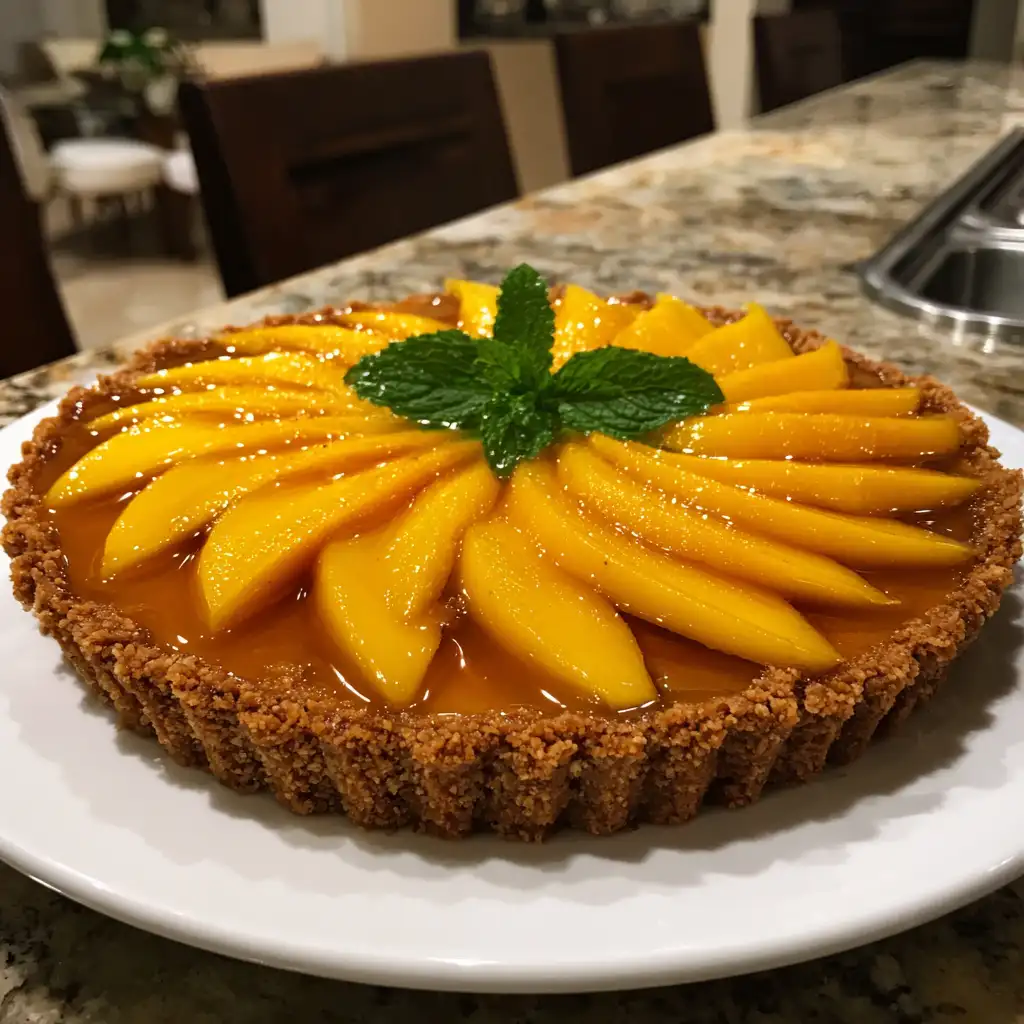 Mango Tart with Biscoff Crust A Must-Try Delight!
