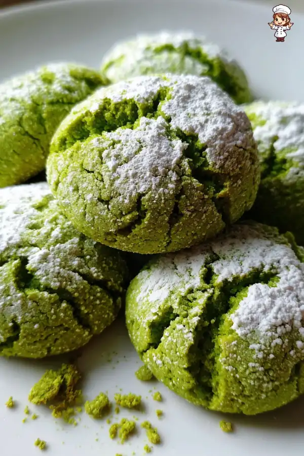 Matcha Crinkle Cookies are a must-try delight!