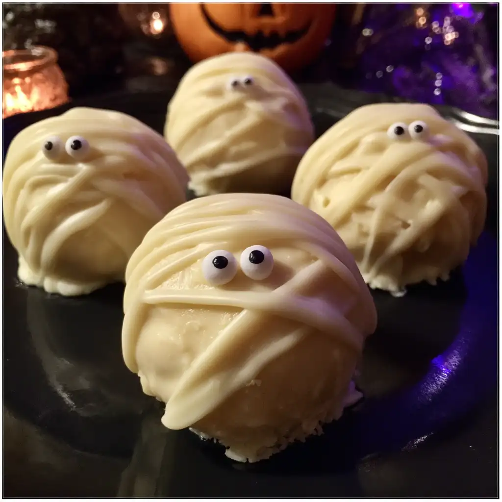 Mummy Wrapped Chocolate Truffles are a spooky delight!