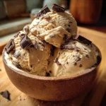 No-Churn Coffee Ice Cream with Chocolate Chunks is irresistible!