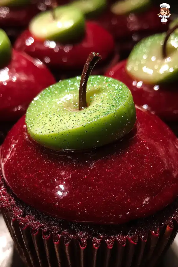 Poison Apple Cupcakes will enchant your Halloween party!