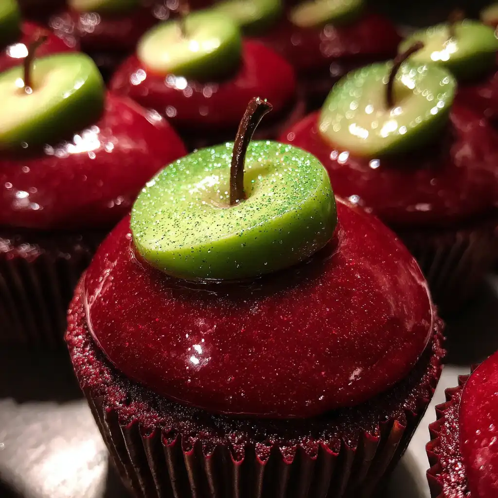 Poison Apple Cupcakes will enchant your Halloween party!