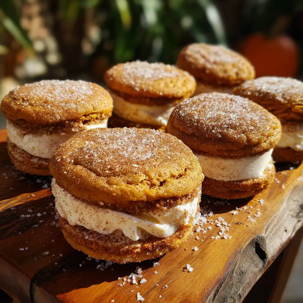 Pumpkin Pie Ice Cream Sandwiches are a must-try treat!