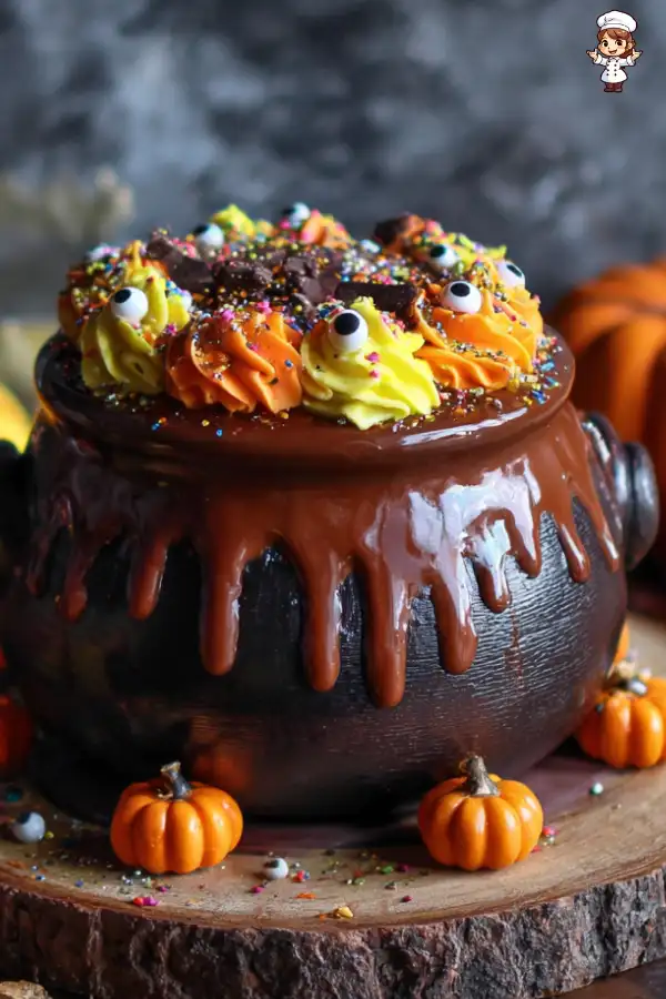 Pumpkin Spice Cauldron Cake Recipe A Fall Delight Awaits!