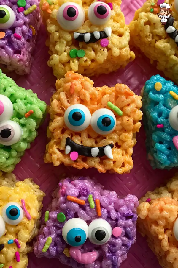 Scary Monster Rice Krispies Treats are a spooky delight!