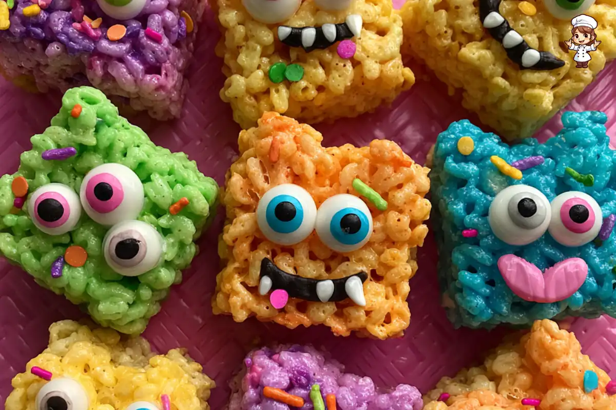 Scary Monster Rice Krispies Treats are a spooky delight!