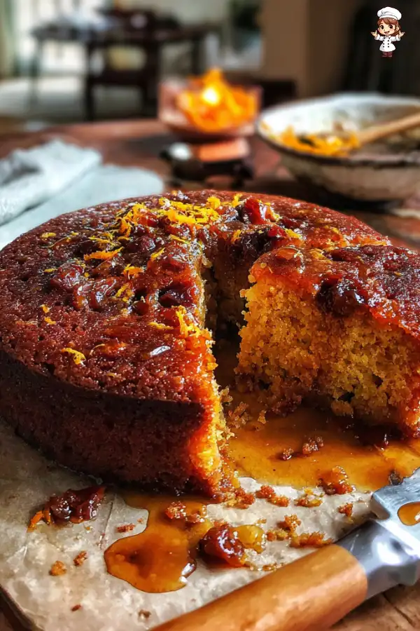 Sticky Orange Date Cake with Clove Syrup is irresistible!