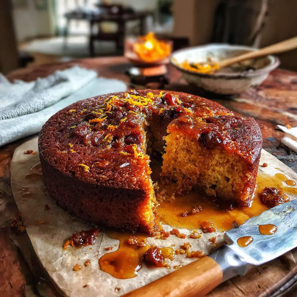 Sticky Orange Date Cake with Clove Syrup is irresistible!