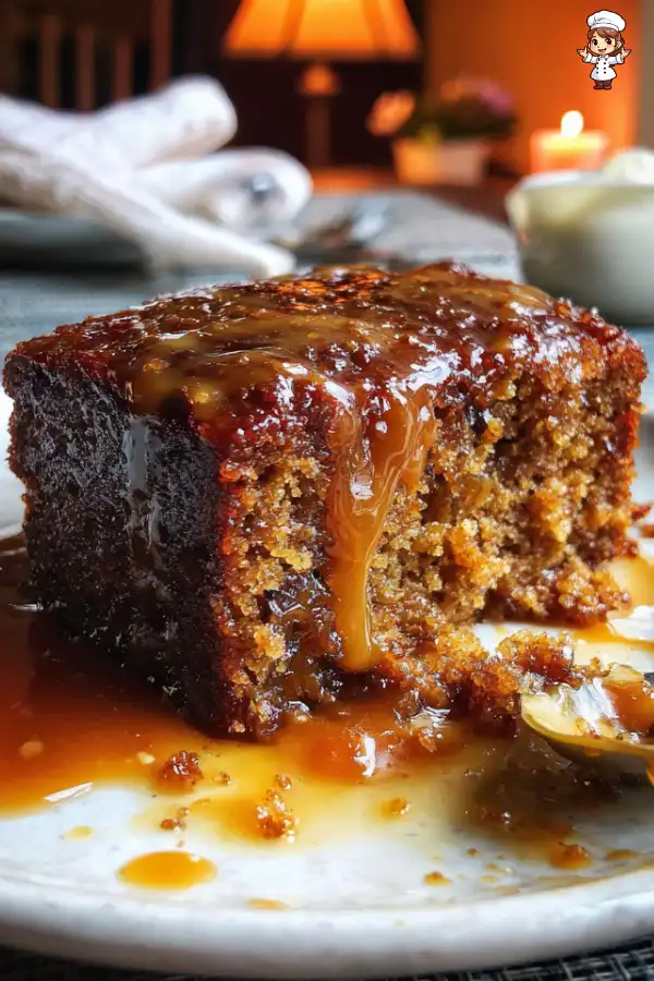 Sticky Toffee Pudding with Dates and Warm Caramel Sauce is irresistible!