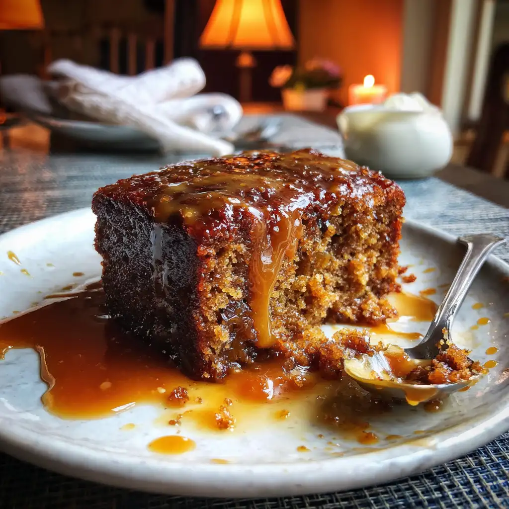 Sticky Toffee Pudding with Dates and Warm Caramel Sauce is irresistible!