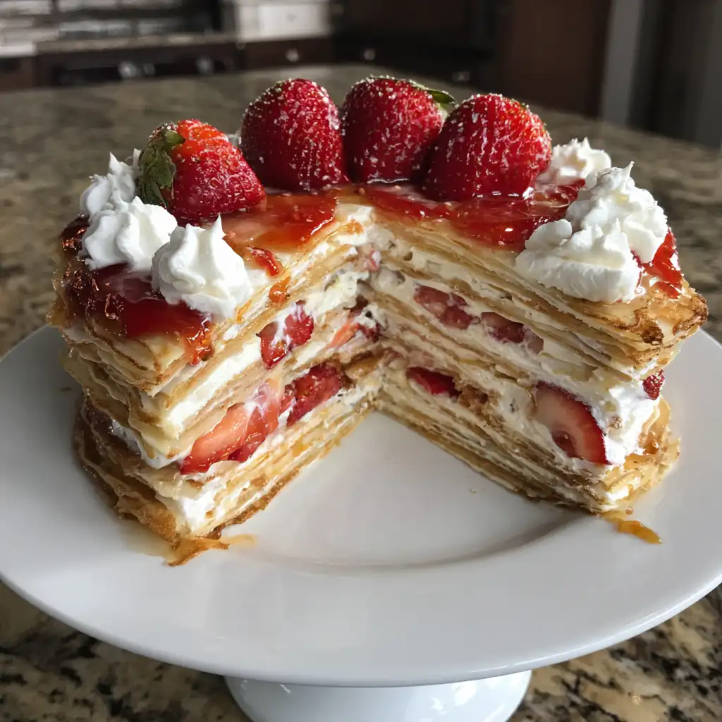 Strawberry Crepe Cake Recipe Discover a Delightful Treat!