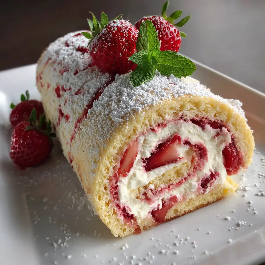 Strawberry Swiss Roll Recipe Delight Your Guests Today!