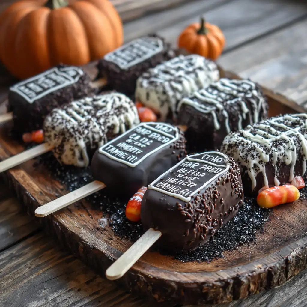 Tombstone Marshmallow Pops Recipe Create Spooky Treats!