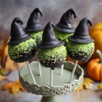 Witch Hat Cake Pops are the perfect Halloween treat!