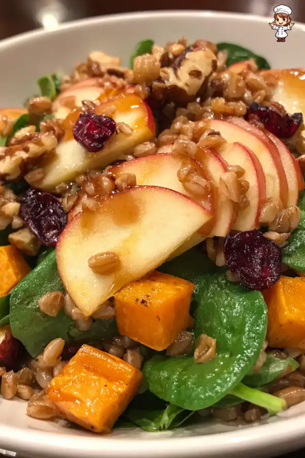 Apple Butternut Squash Farro Salad is a must-try!