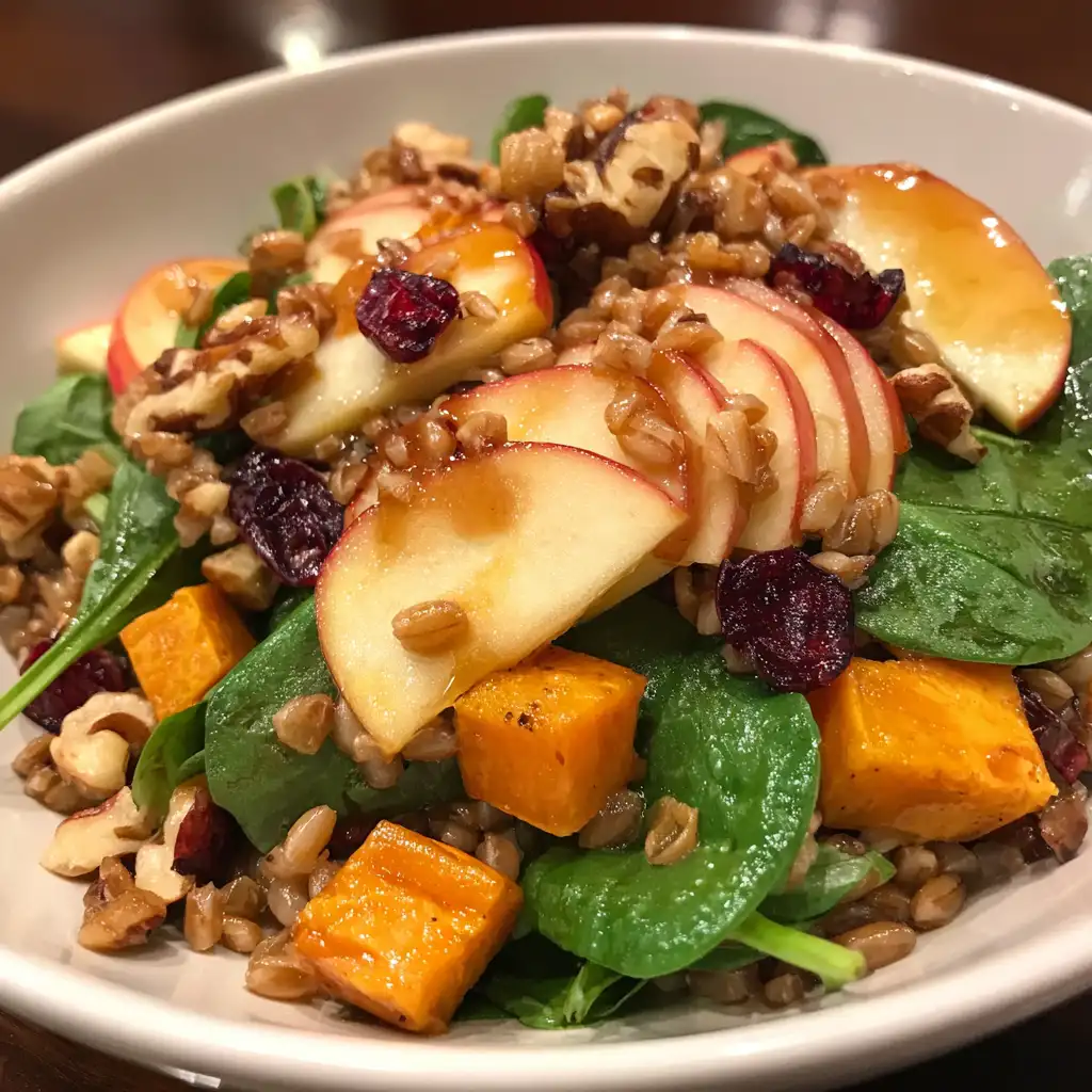 Apple Butternut Squash Farro Salad is a must-try!
