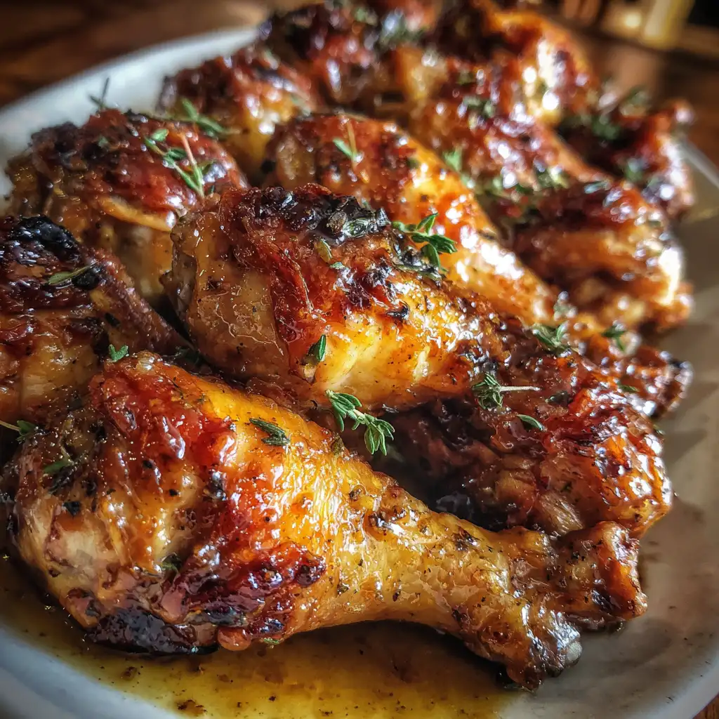 Apple Cider Glazed Chicken Drumsticks Recipe delights!