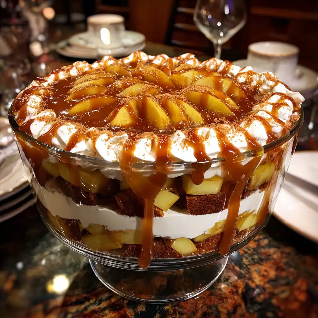 Apple Gingerbread Trifle