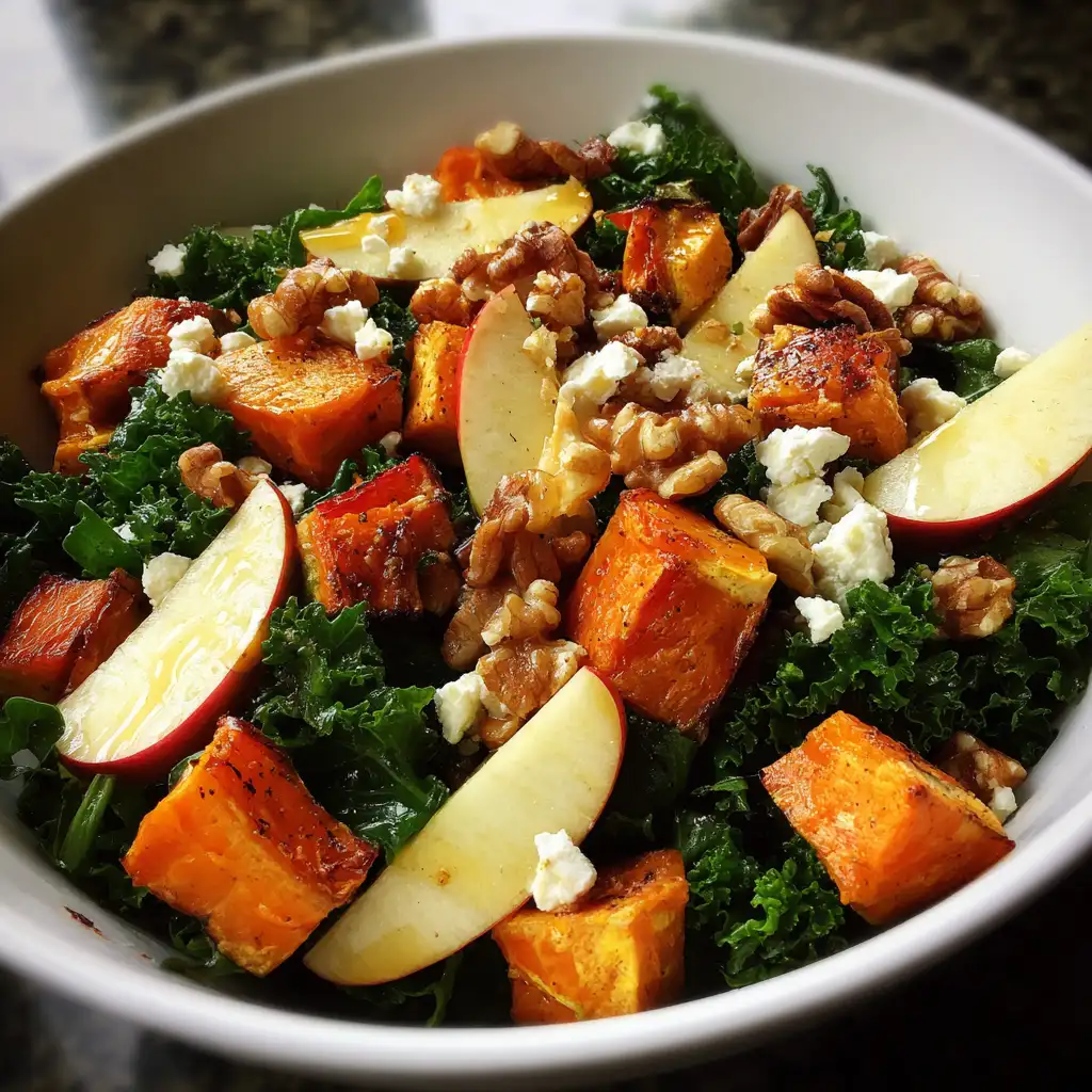 Apple, Sweet Potato, and Kale Salad
