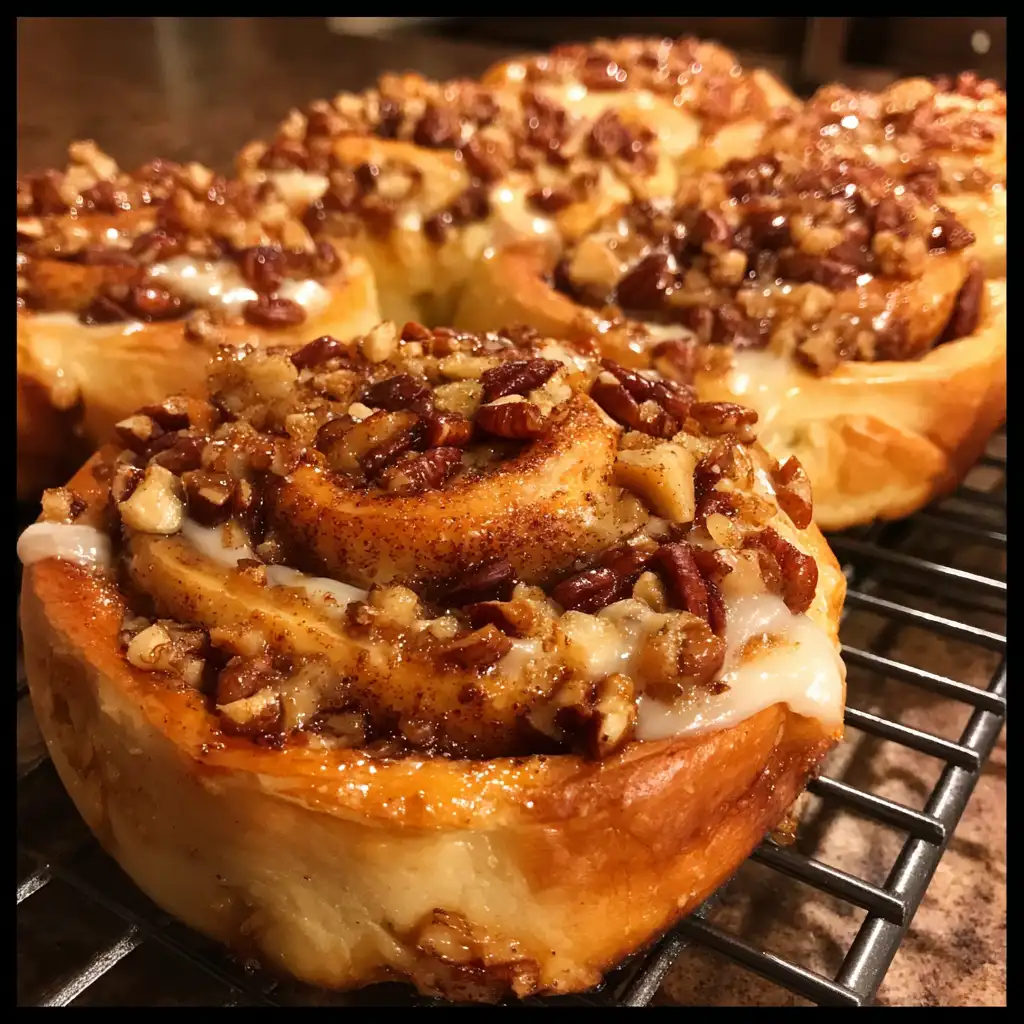 Apple and Pecan Cinnamon Rolls