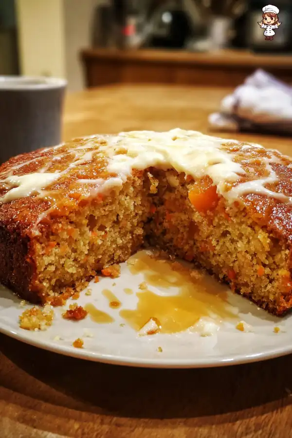 Apricot Almond Carrot Cake with Rose Cream delights all!