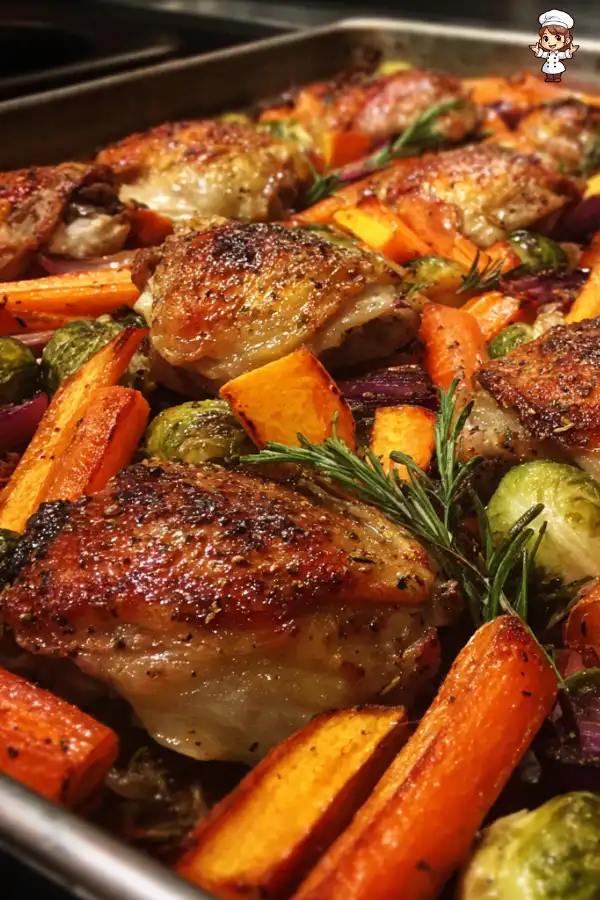 Autumn Harvest Chicken and Root Vegetables Sheet Pan delights!