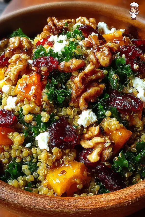 Autumn Harvest Grain Salad with Cranberries
