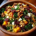 Autumn Harvest Grain Salad with Cranberries