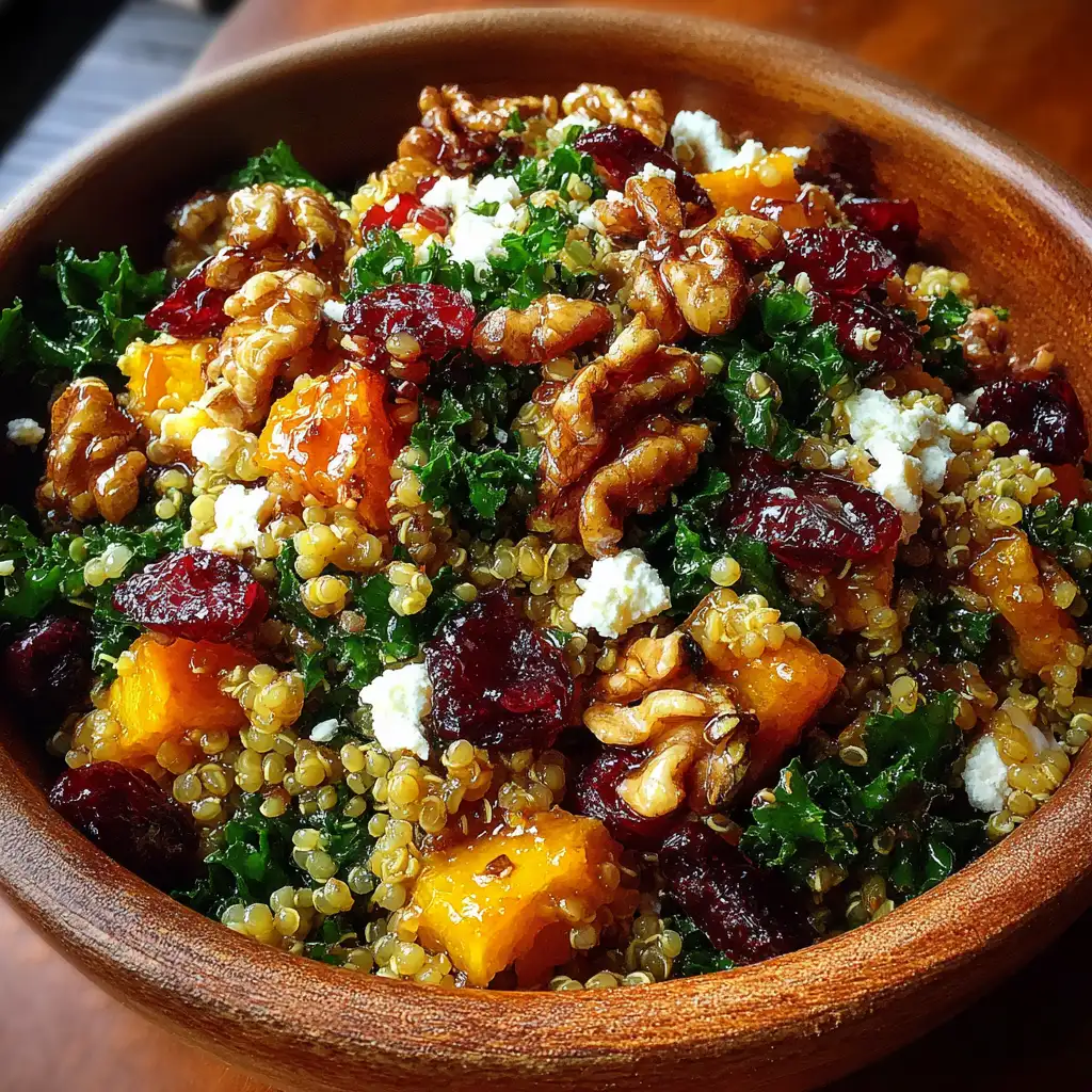 Autumn Harvest Grain Salad with Cranberries