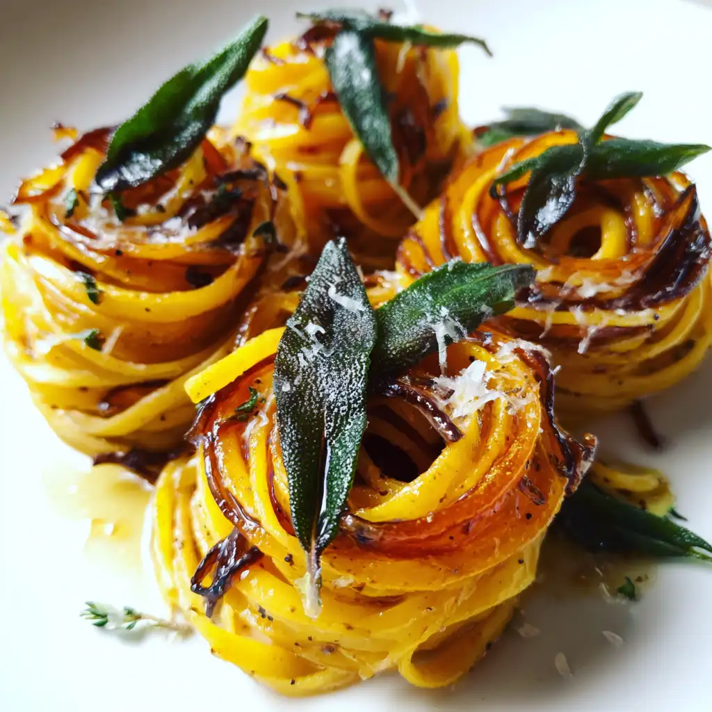 Autumn Harvest Pasta with Sage and Brown Butter