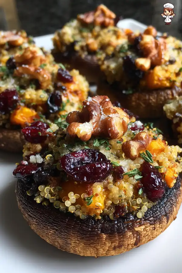 Autumn Harvest Stuffed Portobello Mushrooms Recipe delights!