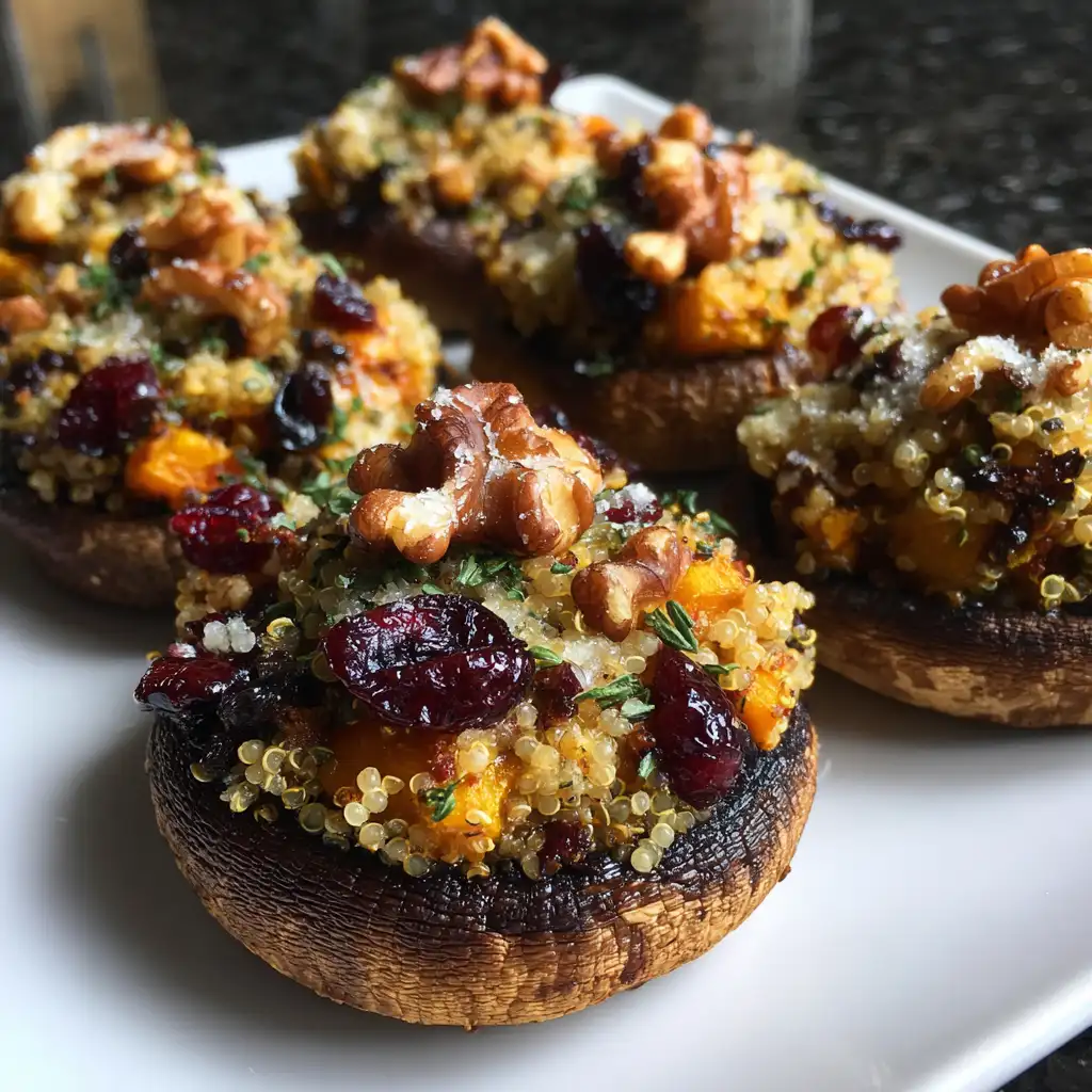 Autumn Harvest Stuffed Portobello Mushrooms Recipe delights!