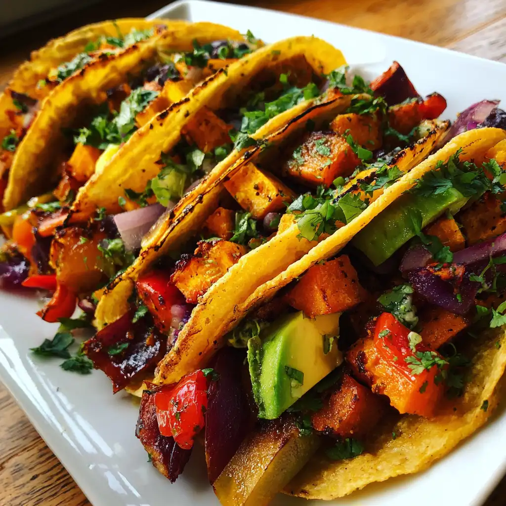 Autumn Harvest Tacos with Roasted Veggies