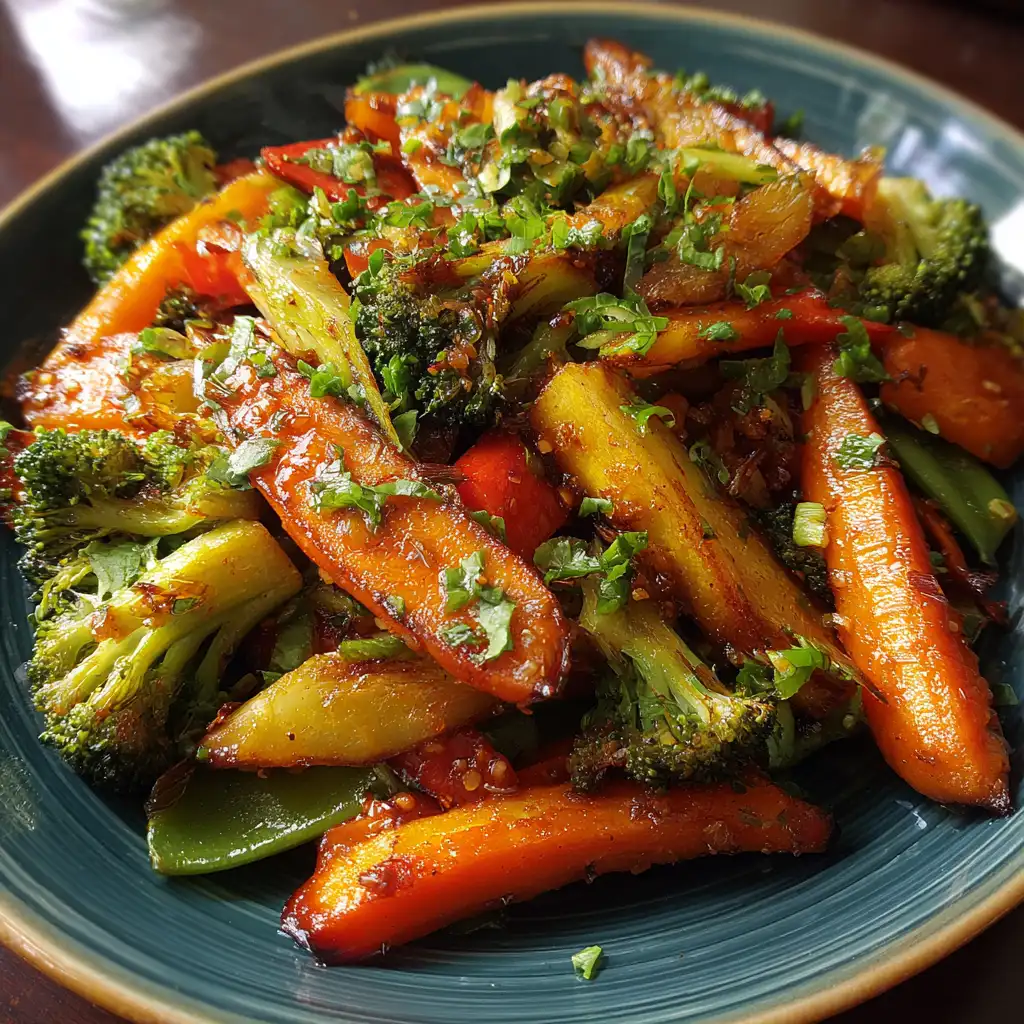 Autumn Vegetable Stir-Fry with Ginger and Garlic Recipe delights!