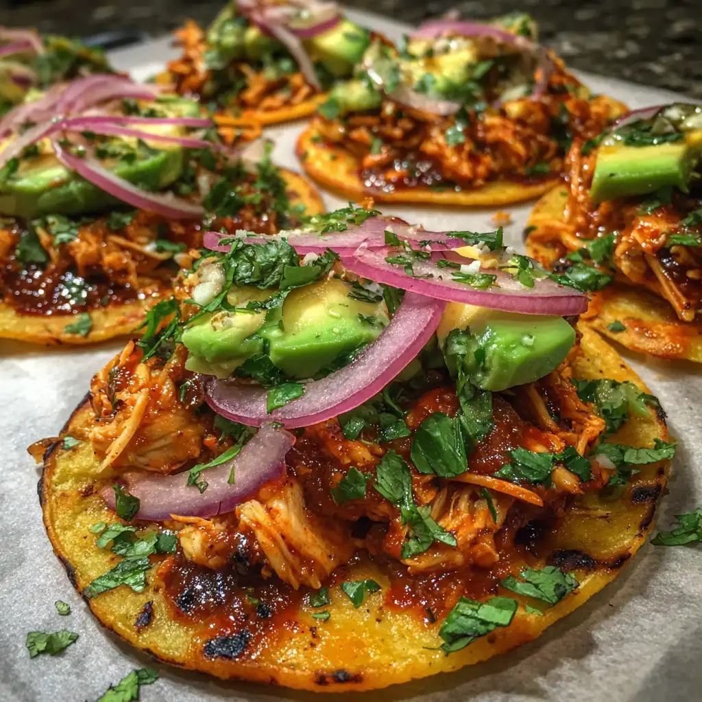 BBQ Chicken Tostadas