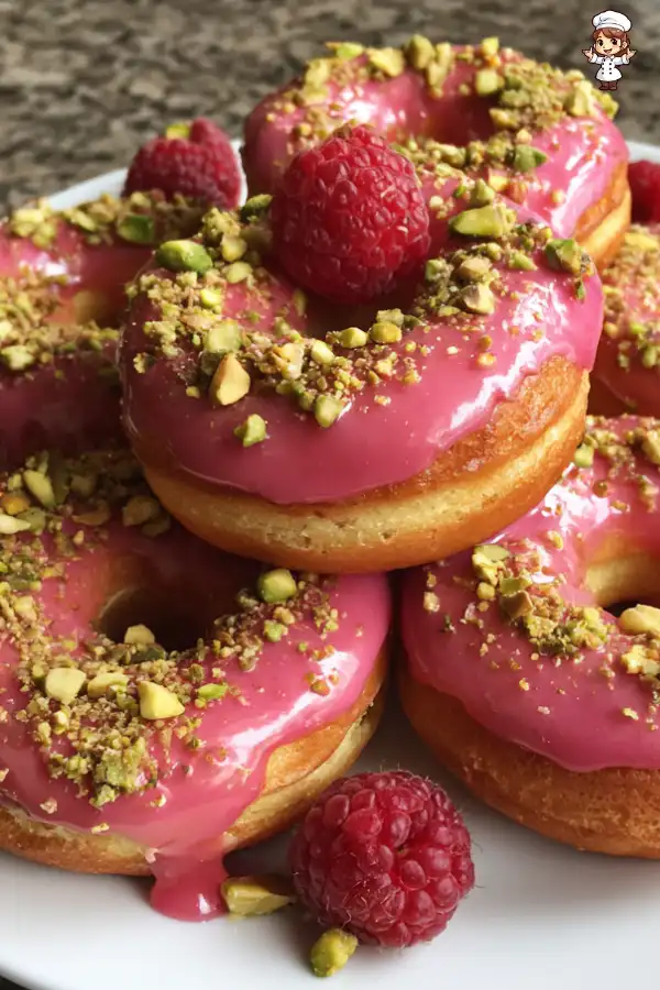 Baked Raspberry Pistachio Donuts Recipe will amaze you!