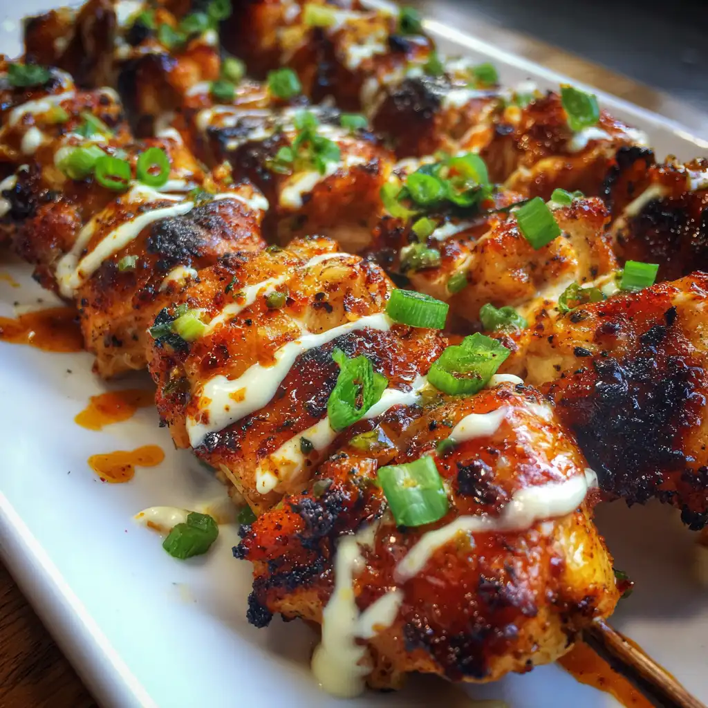 Bang Bang Chicken Skewers Recipe