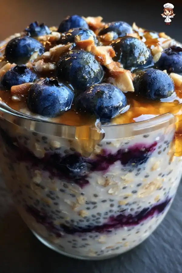 Blueberry overnight oats recipe
