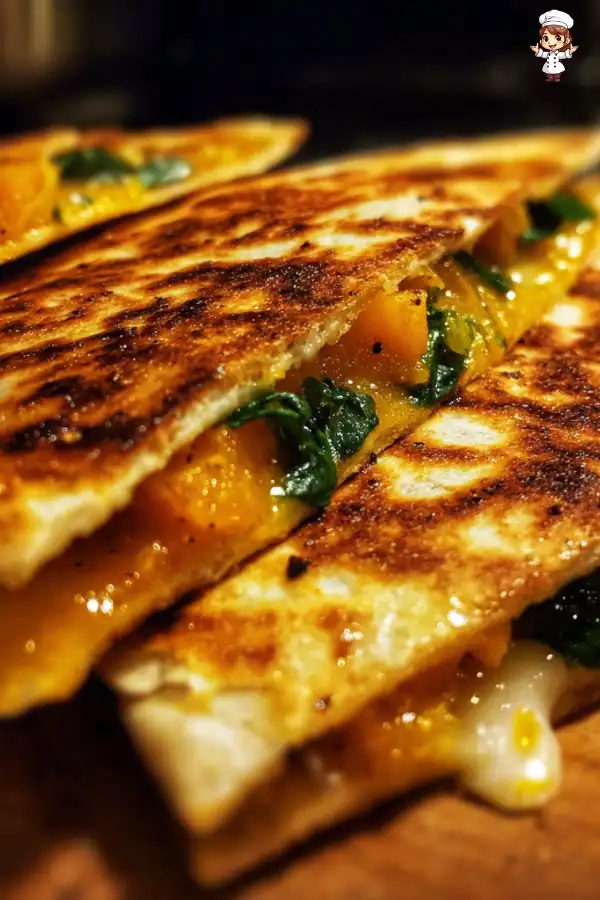Butternut Squash Spinach Quesadillas are a must-try!