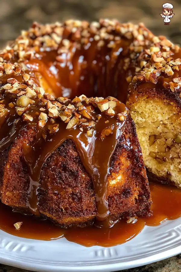 Caramel Apple Bundt Cake