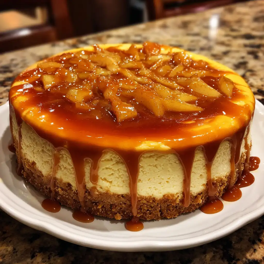 Caramel Apple Cheesecake
