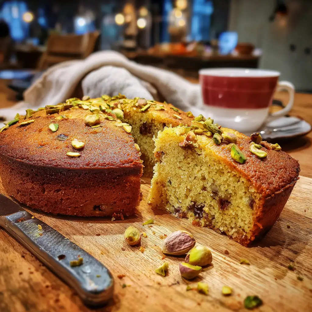 Cardamom Date and Pistachio Cake is a must-try delight!