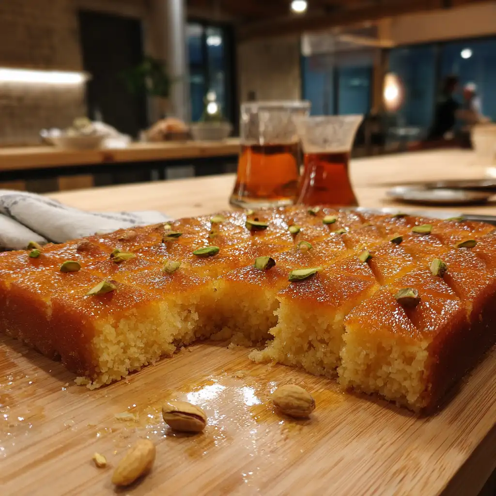 Cardamom Rose Syrup Basbousa Recipe Discover Its Magic!