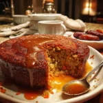 Carrot Date Pudding with Brown Sugar Sauce