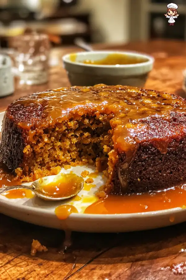 Carrot Date Sultana Pudding with Ginger Toffee Sauce delights!