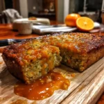 Carrot Zucchini Pudding with Orange Ginger Sauce delights!