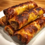 Cheeseburger egg rolls recipe