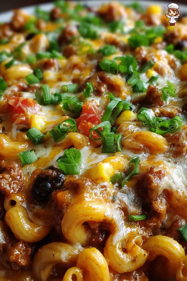 Cheesy beef taco pasta is a must-try for dinner!
